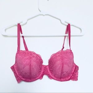Victoria’s Secret Angels Pink Lace Bra 34C